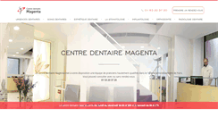 Desktop Screenshot of centre-dentaire-magenta.com