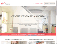 Tablet Screenshot of centre-dentaire-magenta.com